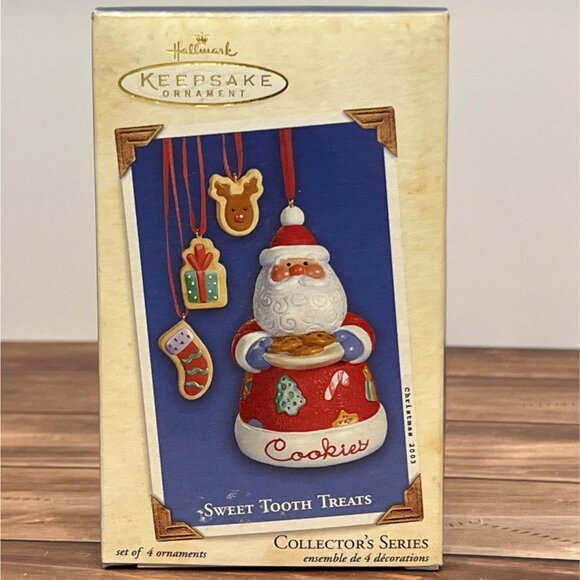 2003 HALLMARK COLLECTOR SERIES QX8199 SWEET TOOTH TREATS SUGAR COOKIE ORNAMENT - Picture 1 of 12